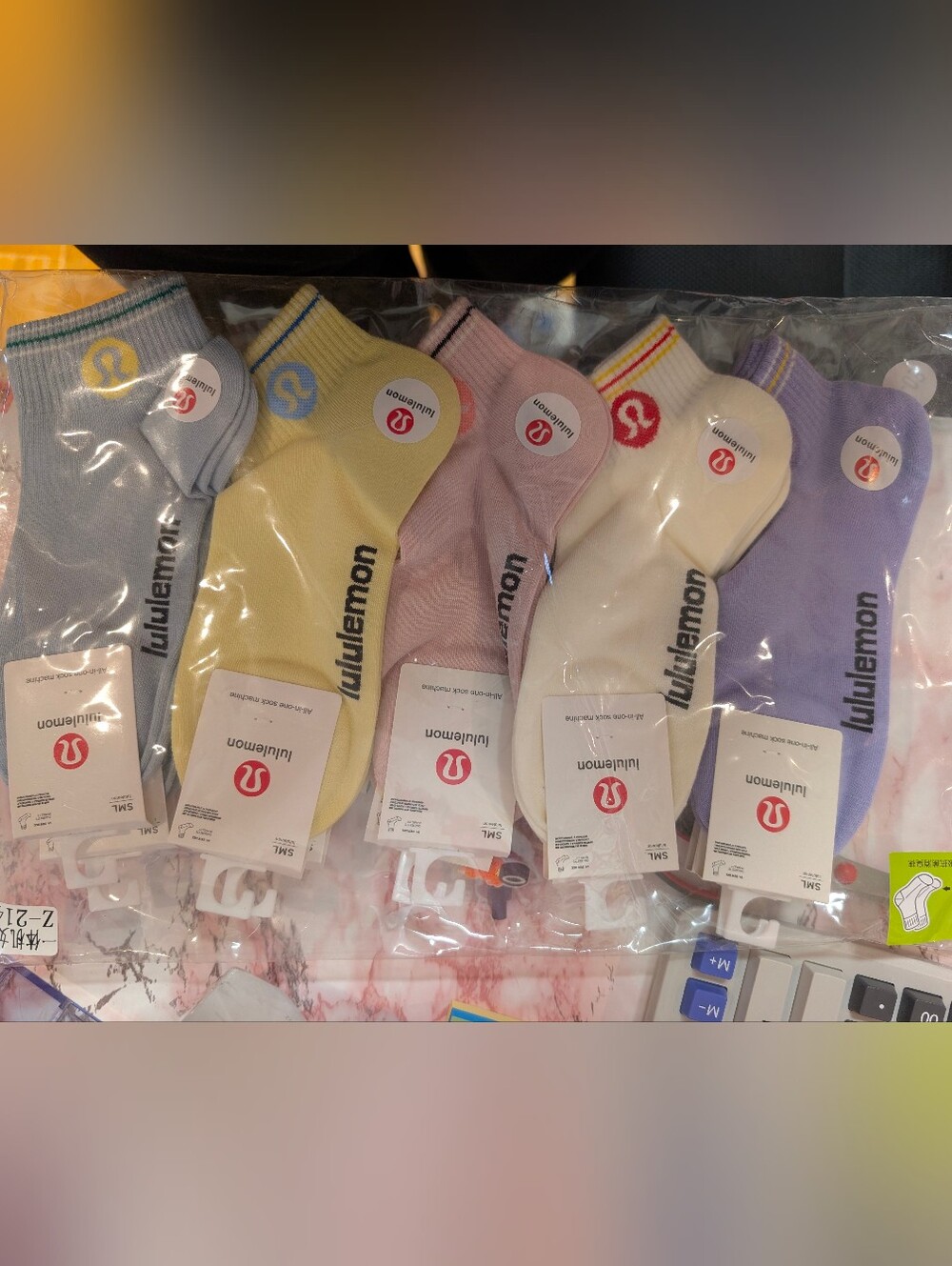 Lululemon Low-Cut Athletic Socks - Pastel Color Pack